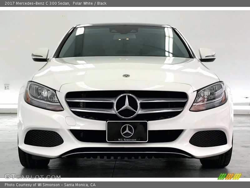 Polar White / Black 2017 Mercedes-Benz C 300 Sedan