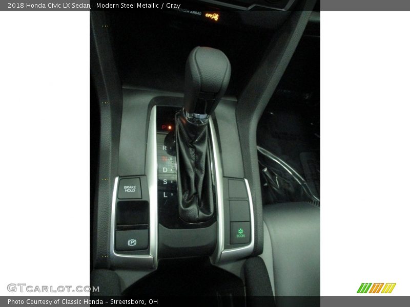 Modern Steel Metallic / Gray 2018 Honda Civic LX Sedan