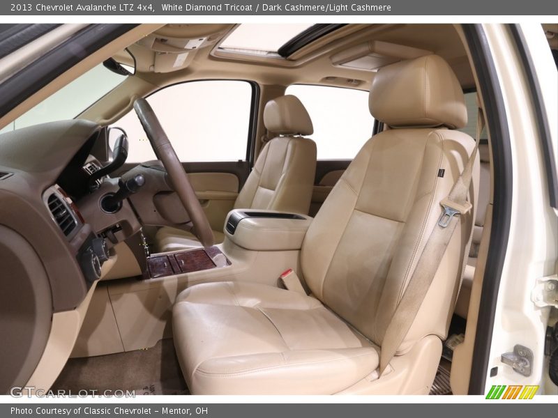 White Diamond Tricoat / Dark Cashmere/Light Cashmere 2013 Chevrolet Avalanche LTZ 4x4