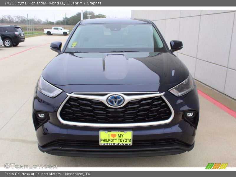 Blueprint / Graphite 2021 Toyota Highlander Hybrid LE