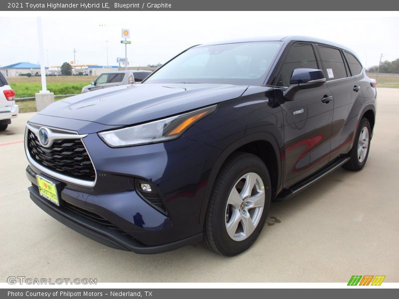 Blueprint / Graphite 2021 Toyota Highlander Hybrid LE