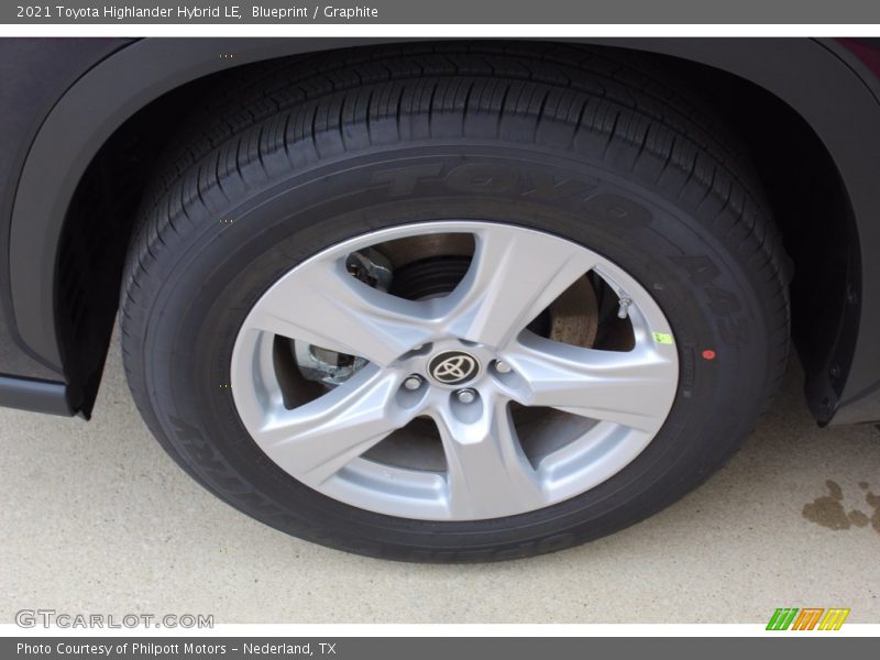Blueprint / Graphite 2021 Toyota Highlander Hybrid LE
