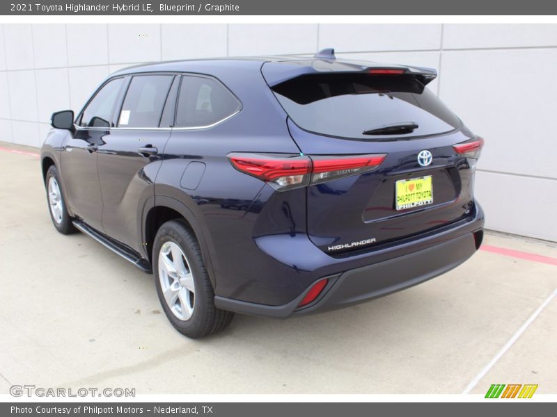 Blueprint / Graphite 2021 Toyota Highlander Hybrid LE