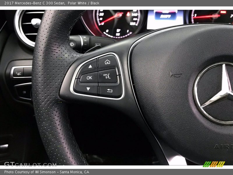 Polar White / Black 2017 Mercedes-Benz C 300 Sedan