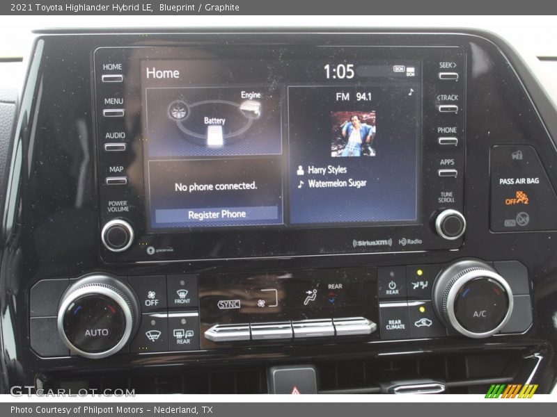 Blueprint / Graphite 2021 Toyota Highlander Hybrid LE