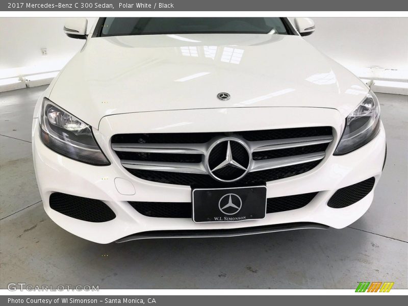 Polar White / Black 2017 Mercedes-Benz C 300 Sedan