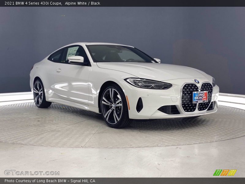 Alpine White / Black 2021 BMW 4 Series 430i Coupe