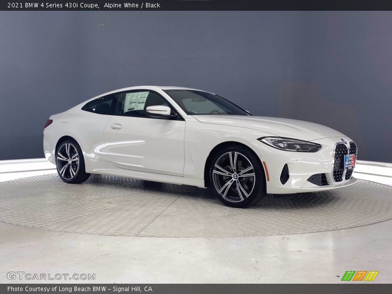 Alpine White / Black 2021 BMW 4 Series 430i Coupe