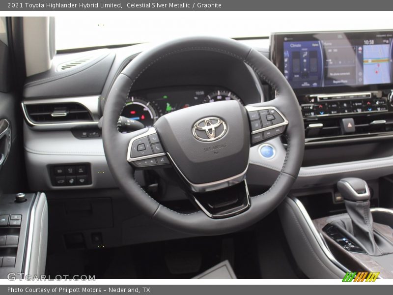 Celestial Silver Metallic / Graphite 2021 Toyota Highlander Hybrid Limited