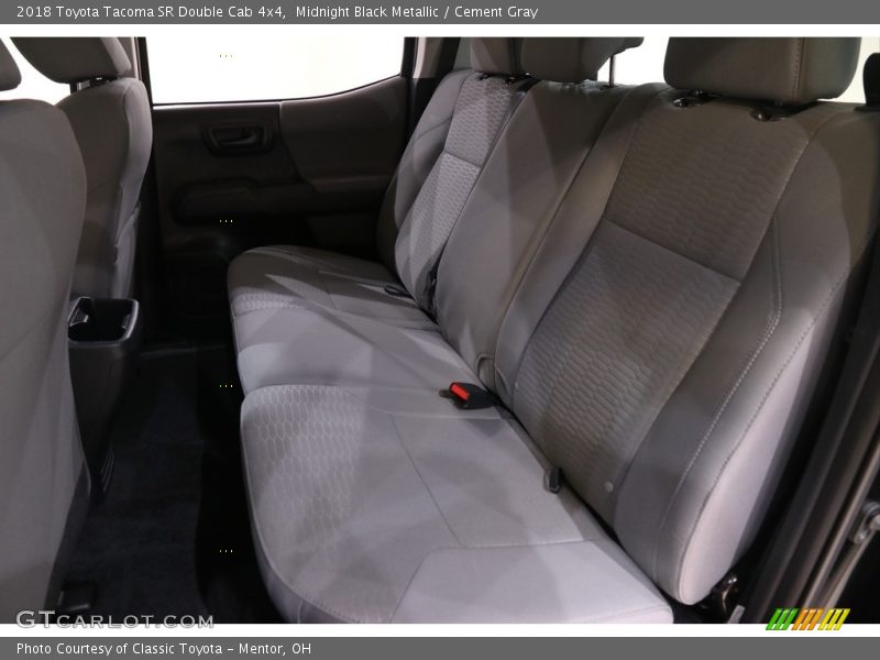 Midnight Black Metallic / Cement Gray 2018 Toyota Tacoma SR Double Cab 4x4