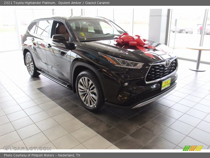 Opulent Amber / Glazed Caramel 2021 Toyota Highlander Platinum