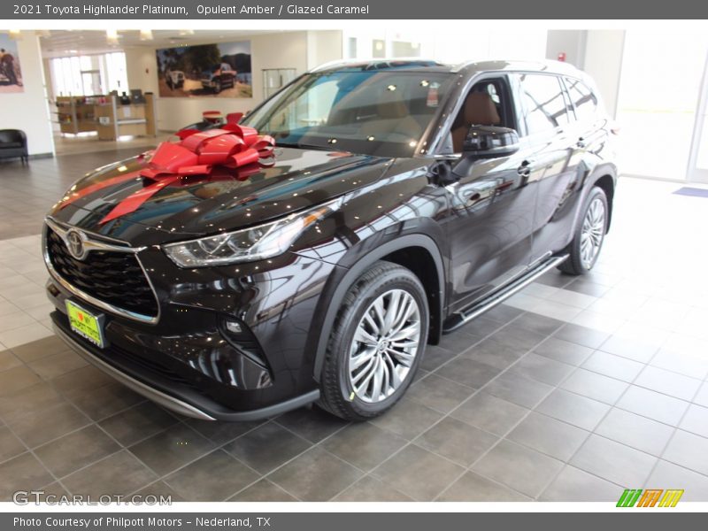 Opulent Amber / Glazed Caramel 2021 Toyota Highlander Platinum