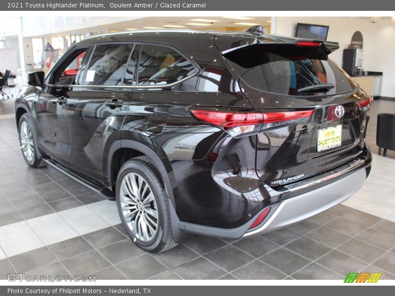 Opulent Amber / Glazed Caramel 2021 Toyota Highlander Platinum