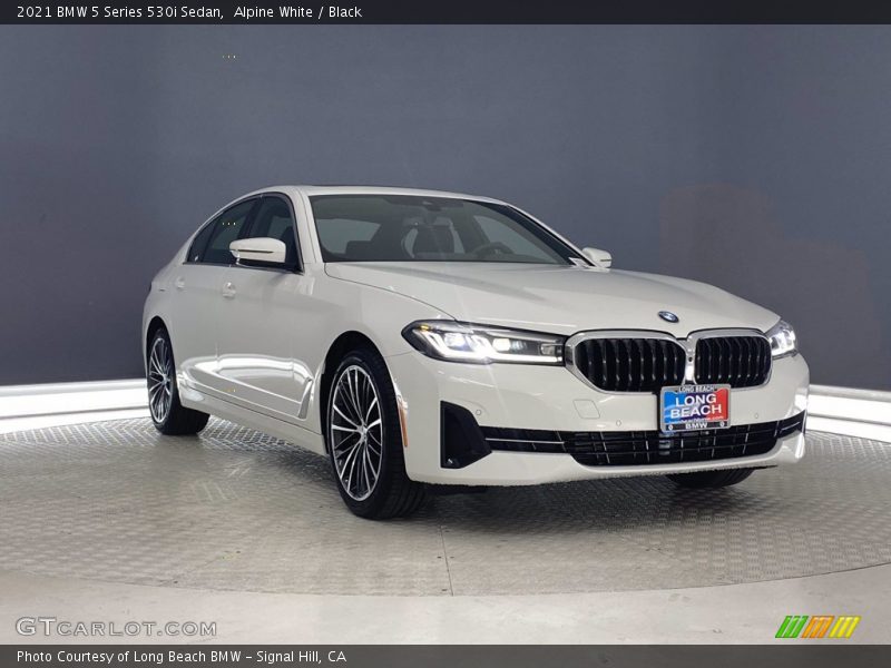 Alpine White / Black 2021 BMW 5 Series 530i Sedan