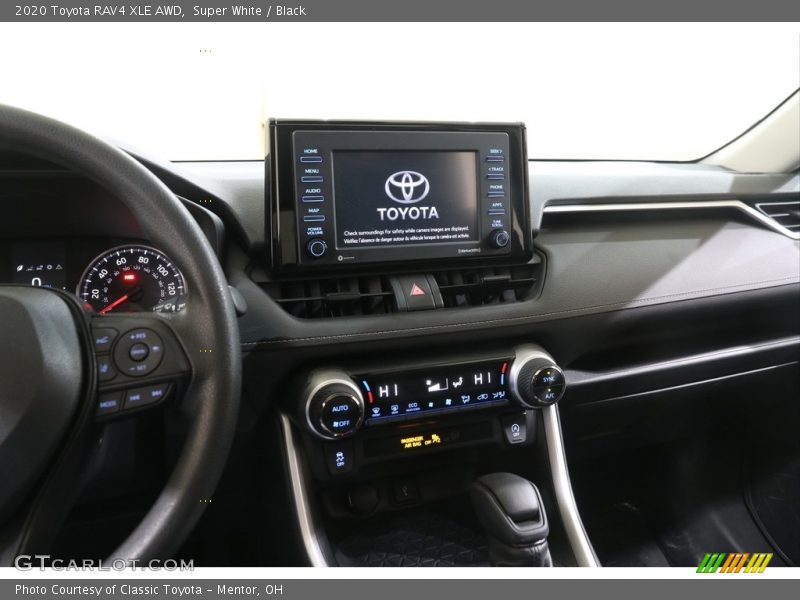 Super White / Black 2020 Toyota RAV4 XLE AWD