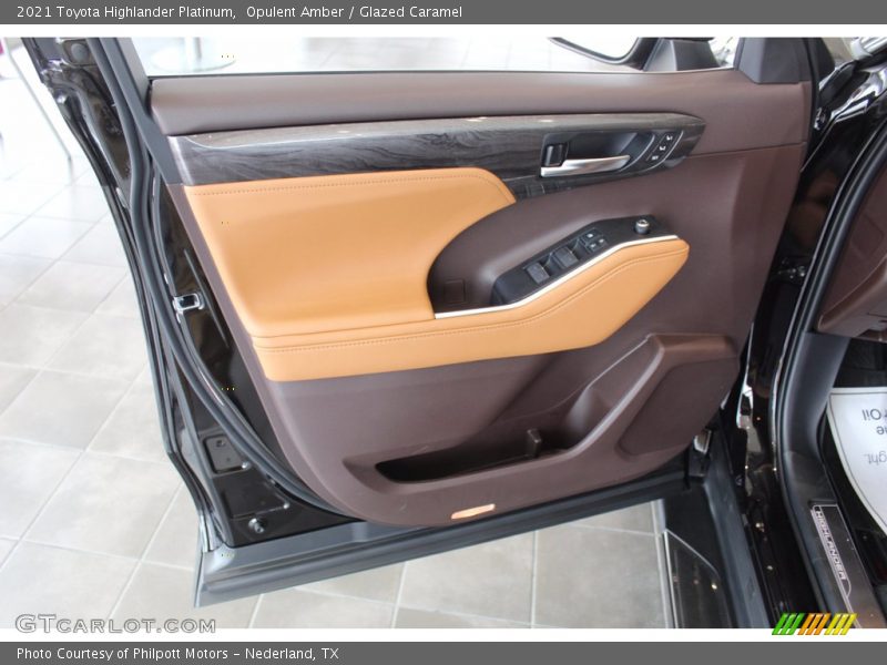 Opulent Amber / Glazed Caramel 2021 Toyota Highlander Platinum