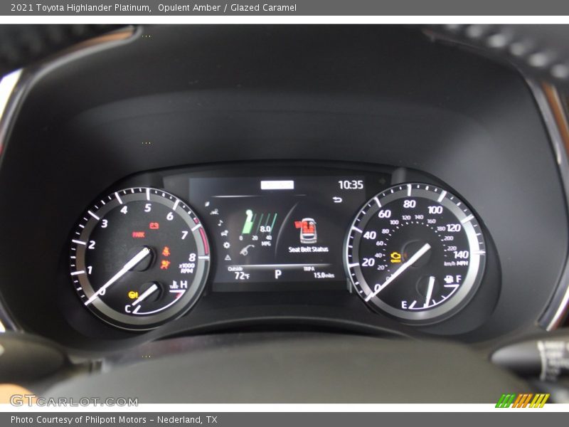 Opulent Amber / Glazed Caramel 2021 Toyota Highlander Platinum