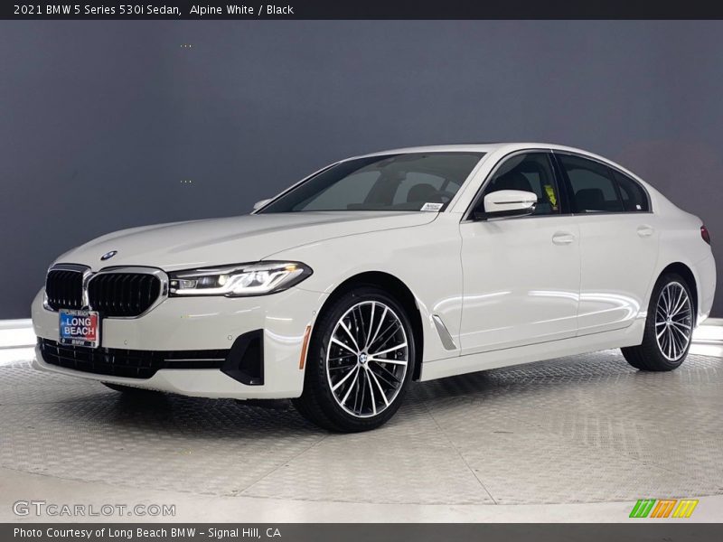 Alpine White / Black 2021 BMW 5 Series 530i Sedan