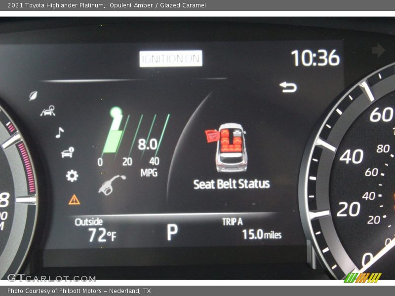 Opulent Amber / Glazed Caramel 2021 Toyota Highlander Platinum