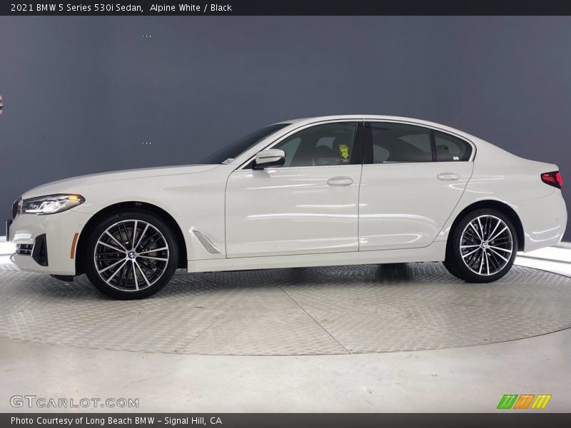 Alpine White / Black 2021 BMW 5 Series 530i Sedan