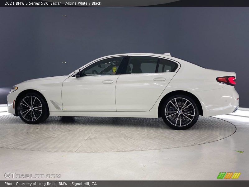 Alpine White / Black 2021 BMW 5 Series 530i Sedan