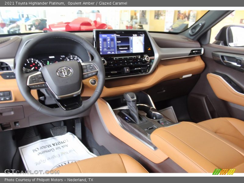 Opulent Amber / Glazed Caramel 2021 Toyota Highlander Platinum