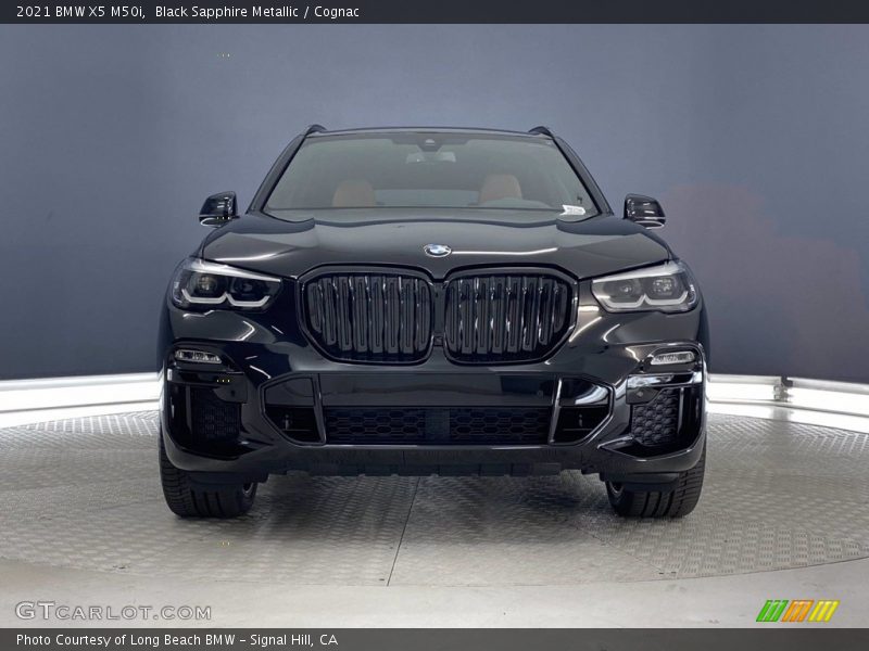 Black Sapphire Metallic / Cognac 2021 BMW X5 M50i