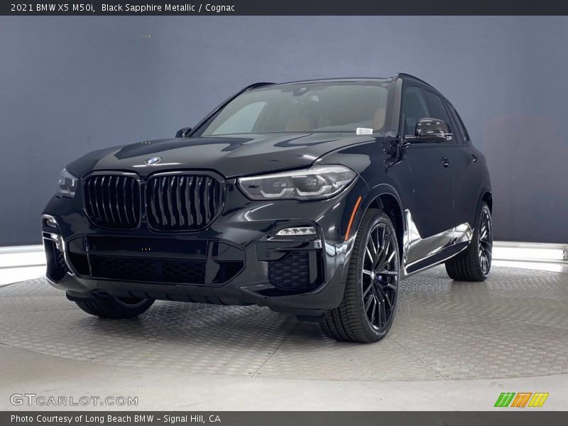 Black Sapphire Metallic / Cognac 2021 BMW X5 M50i