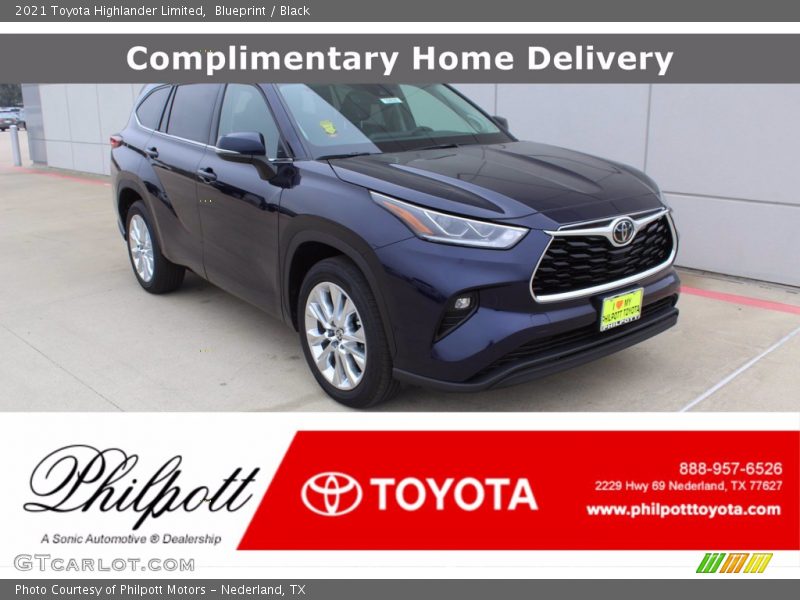 Blueprint / Black 2021 Toyota Highlander Limited