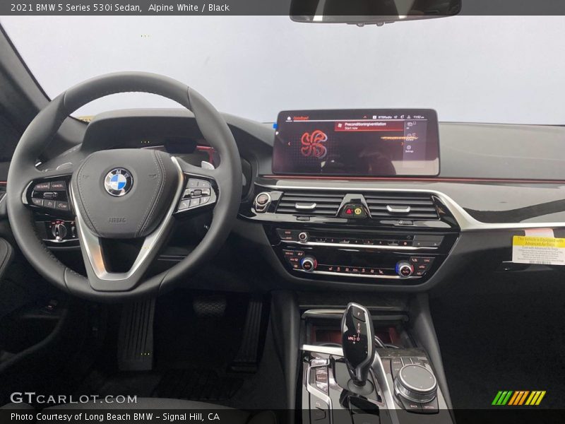 Alpine White / Black 2021 BMW 5 Series 530i Sedan