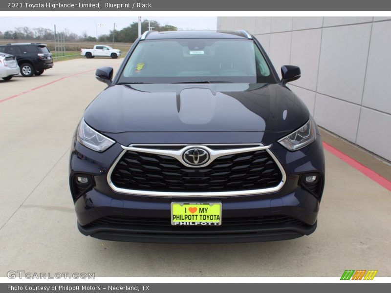 Blueprint / Black 2021 Toyota Highlander Limited