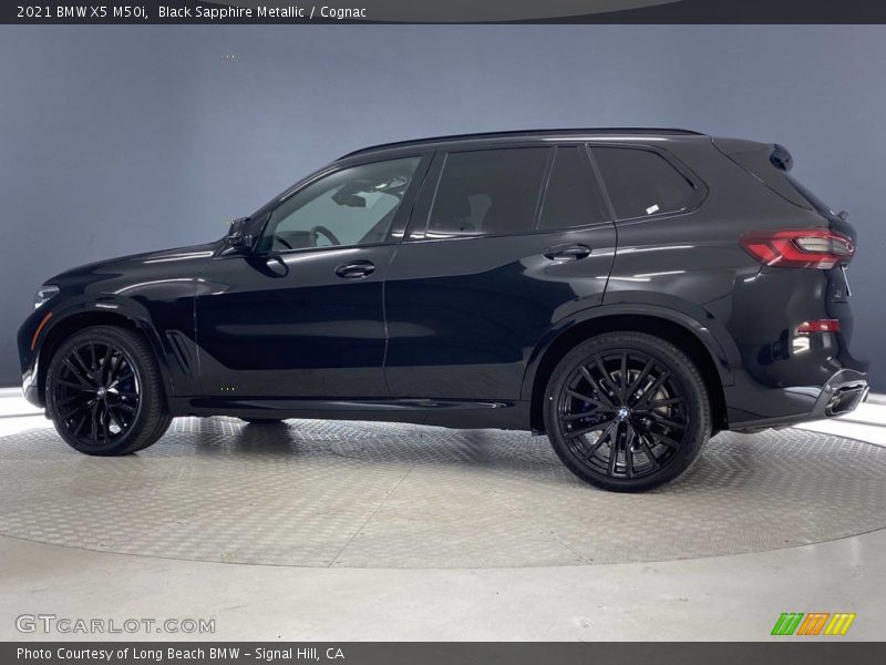Black Sapphire Metallic / Cognac 2021 BMW X5 M50i