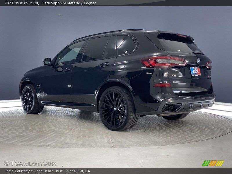 Black Sapphire Metallic / Cognac 2021 BMW X5 M50i