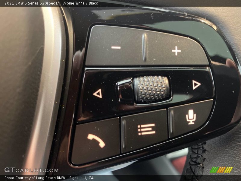 Alpine White / Black 2021 BMW 5 Series 530i Sedan