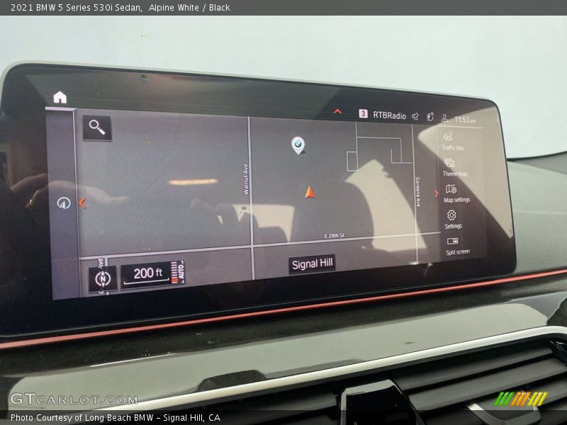 Alpine White / Black 2021 BMW 5 Series 530i Sedan