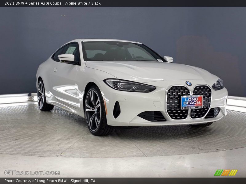 Alpine White / Black 2021 BMW 4 Series 430i Coupe