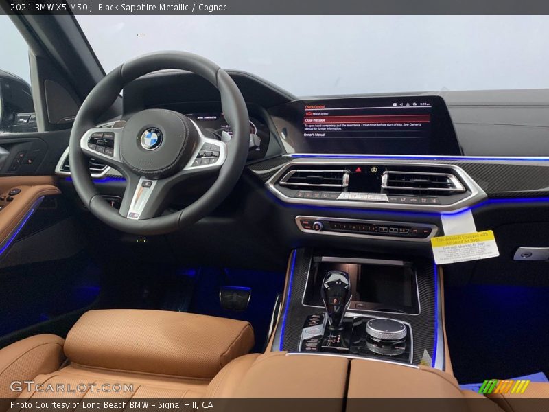 Black Sapphire Metallic / Cognac 2021 BMW X5 M50i