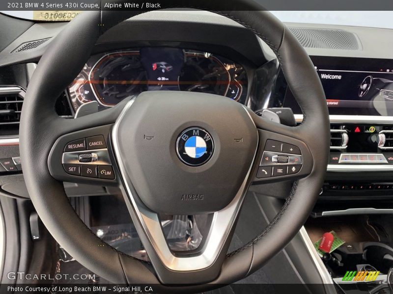 Alpine White / Black 2021 BMW 4 Series 430i Coupe