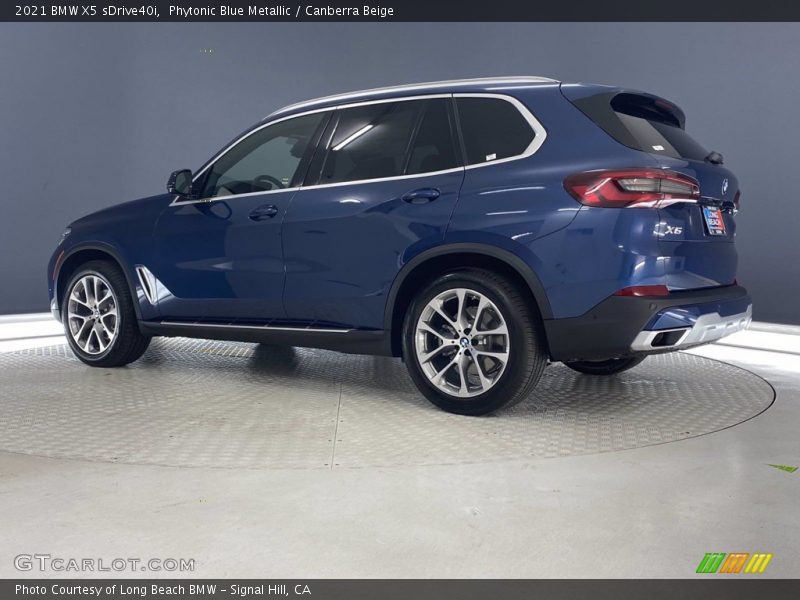 Phytonic Blue Metallic / Canberra Beige 2021 BMW X5 sDrive40i