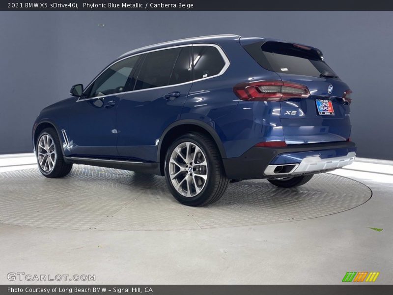 Phytonic Blue Metallic / Canberra Beige 2021 BMW X5 sDrive40i