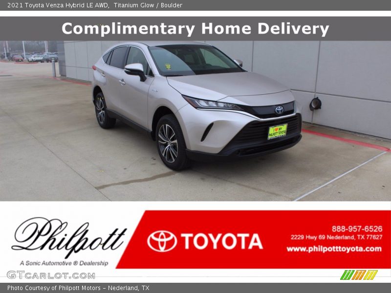 Titanium Glow / Boulder 2021 Toyota Venza Hybrid LE AWD