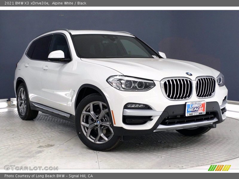 Alpine White / Black 2021 BMW X3 xDrive30e