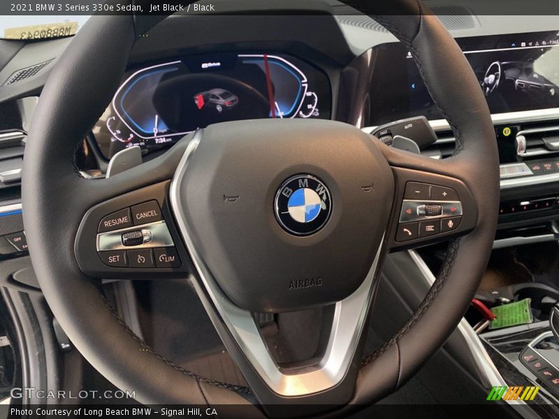 Jet Black / Black 2021 BMW 3 Series 330e Sedan