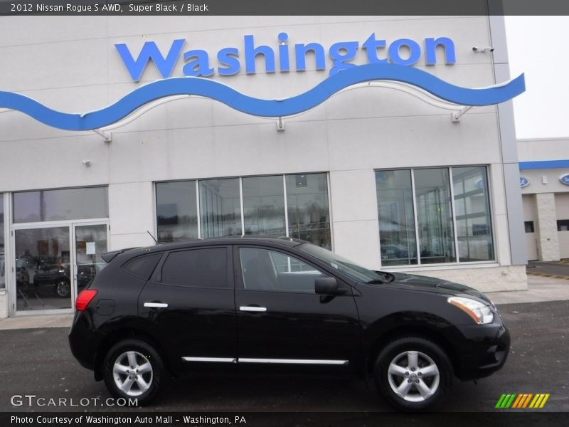 Super Black / Black 2012 Nissan Rogue S AWD