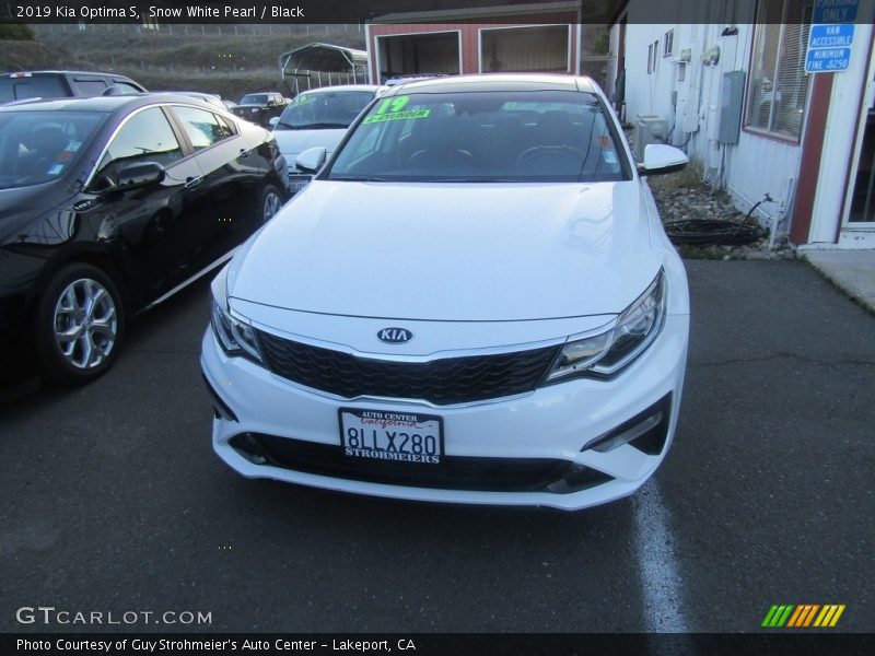 Snow White Pearl / Black 2019 Kia Optima S
