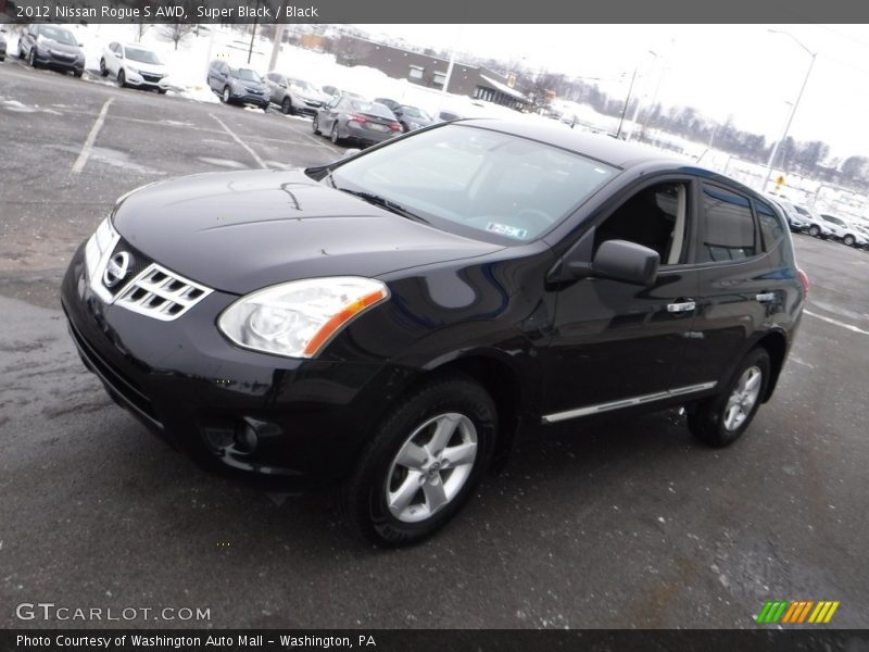 Super Black / Black 2012 Nissan Rogue S AWD