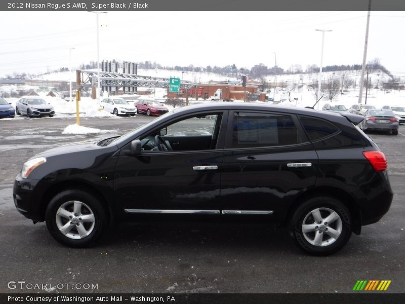 Super Black / Black 2012 Nissan Rogue S AWD