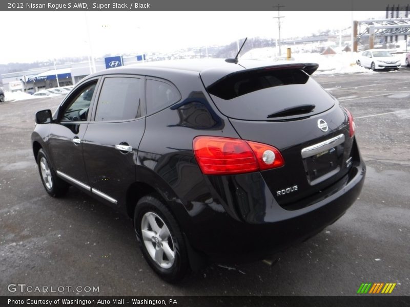 Super Black / Black 2012 Nissan Rogue S AWD