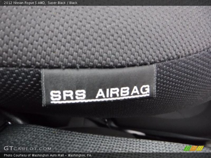 Super Black / Black 2012 Nissan Rogue S AWD