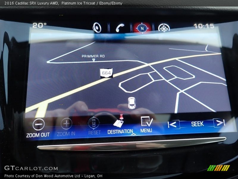 Platinum Ice Tricoat / Ebony/Ebony 2016 Cadillac SRX Luxury AWD